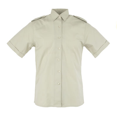 Dutch Army Tan Short Sleeve BDU Shirt w/ No Pockets | Issued